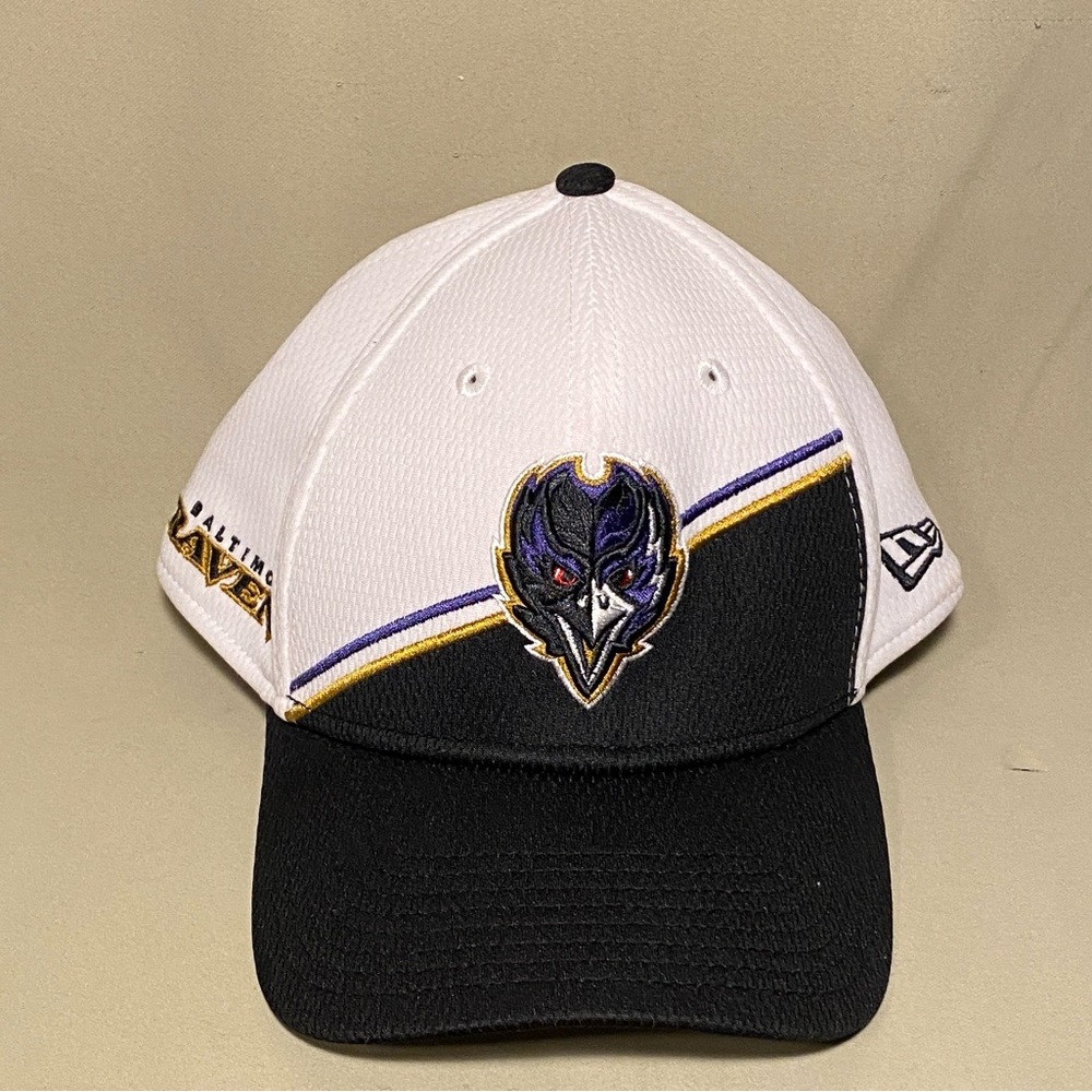 New Era Baltimore Ravens 2023 Sideline 39Thrity Flex Hat White size Medium/Large